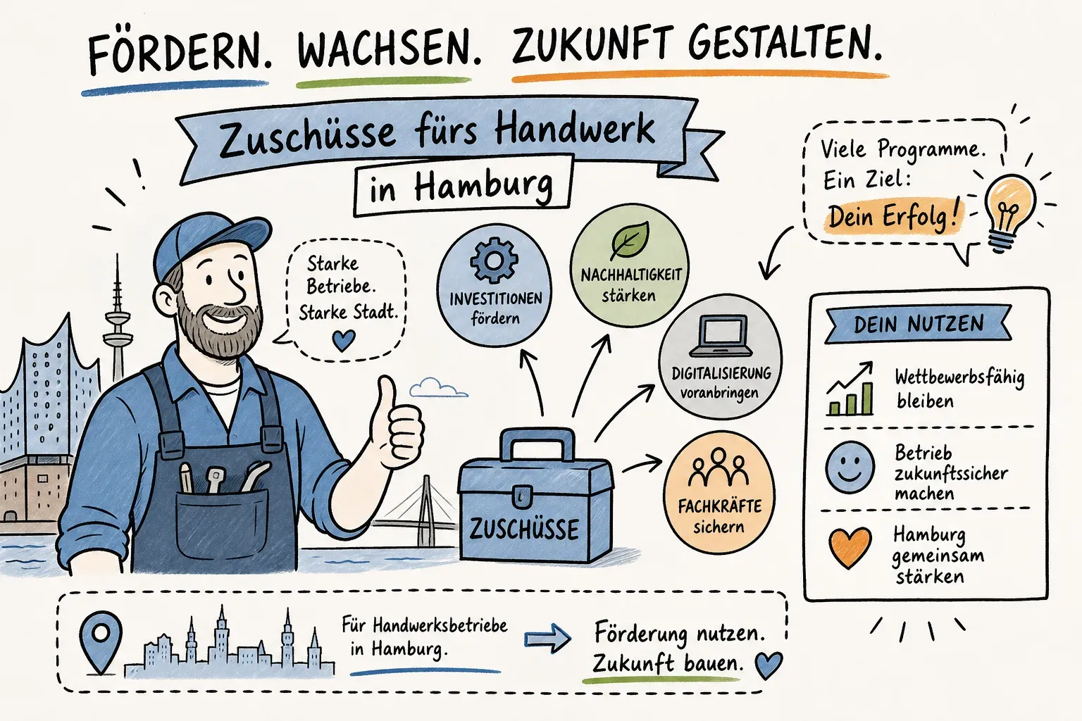 Zuschüsse Handwerk Hamburg: Alle Programme im Überblick
